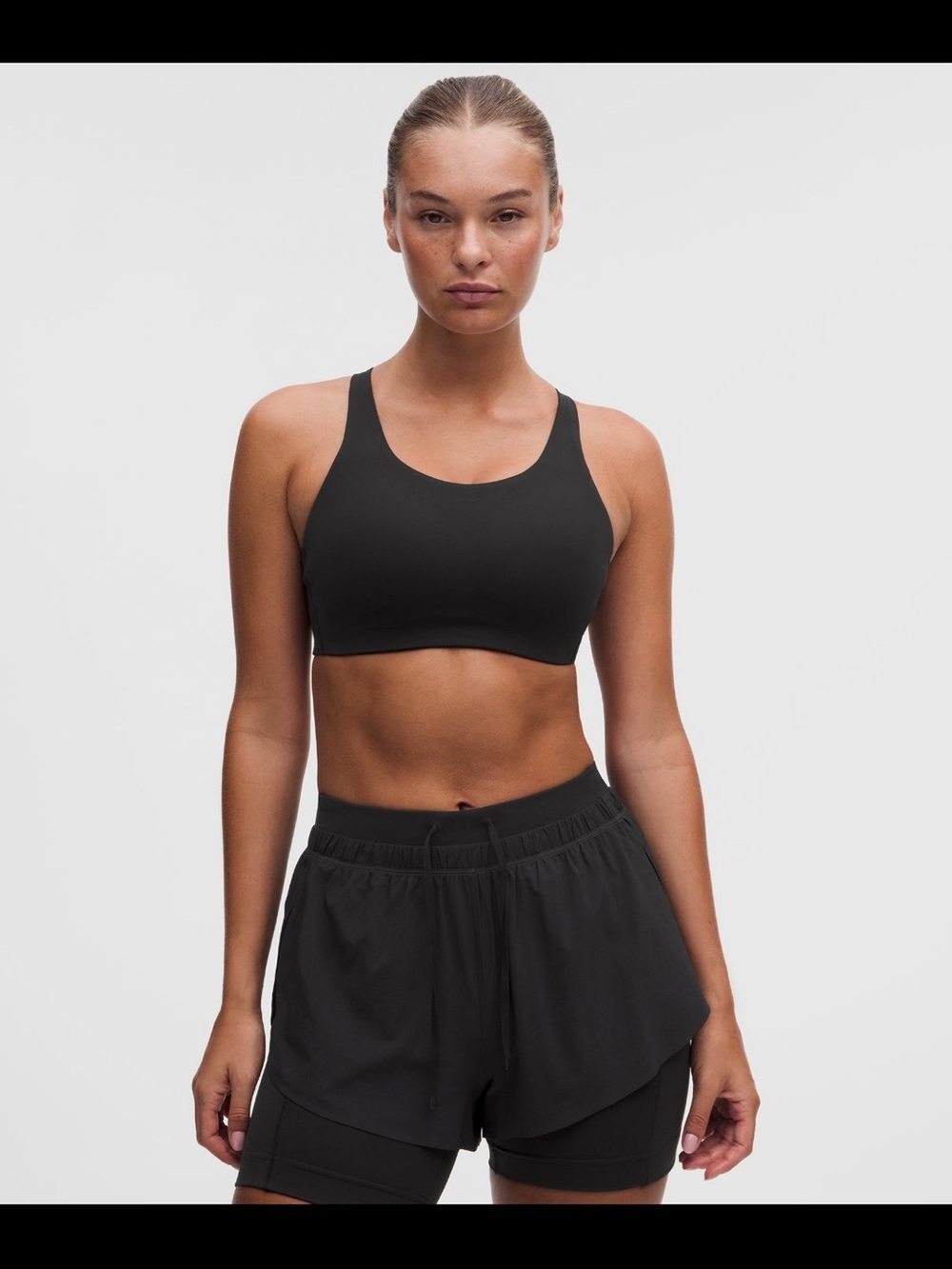 lululemon energy high support sports bra- Black 34DD
